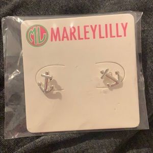 MarleyLilly Anchor Stud earrings